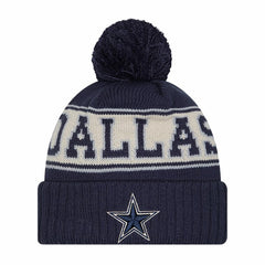 Retro Cuffed Knit Hat with Pom - Dallas Cowboys Hats