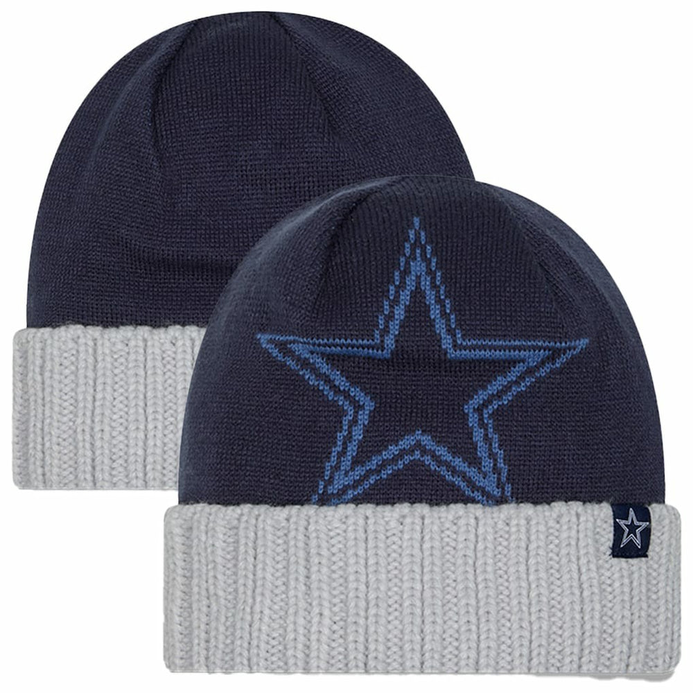 Youth Oversize Cuffed Knit Hat - Dallas Cowboys Hats