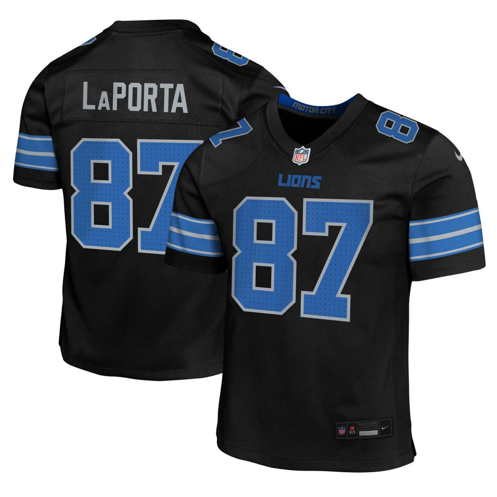 Sam LaPorta Youth Game Jersey - Detroit Lions Jerseys