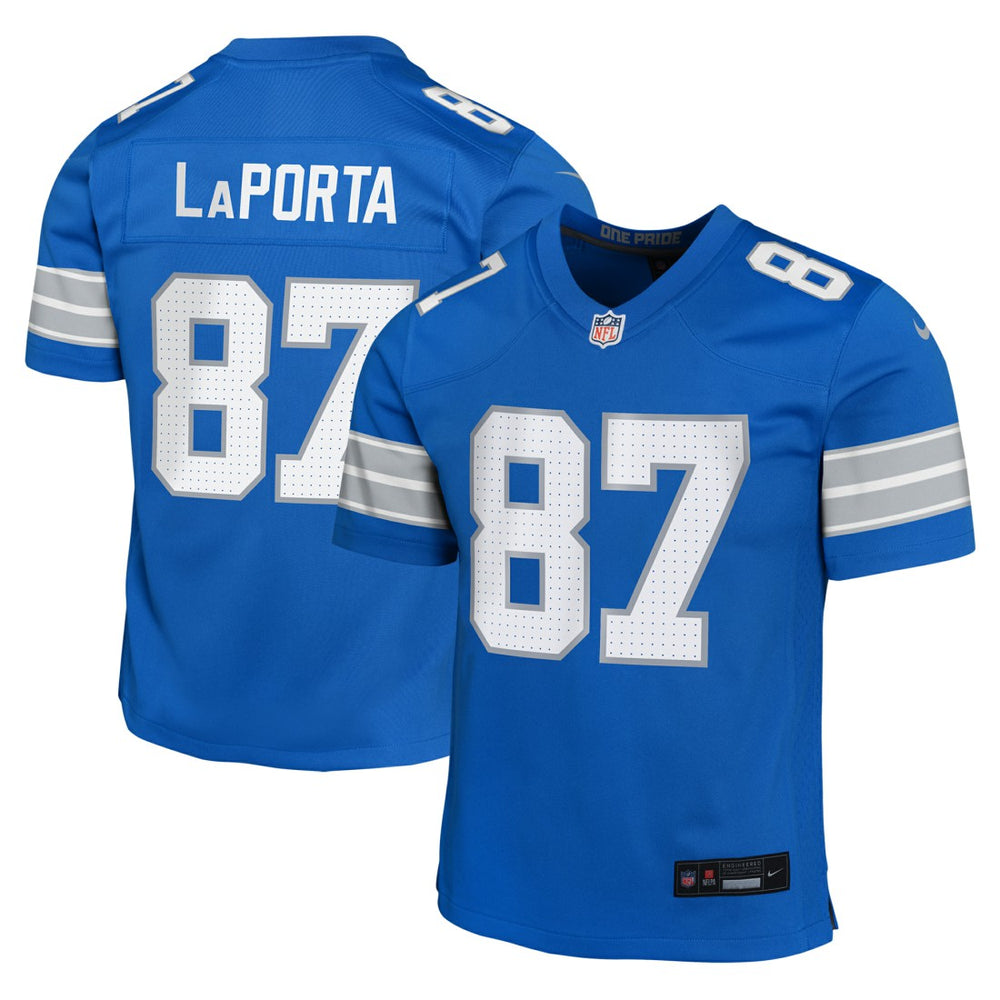 Sam LaPorta Youth Game Jersey - Detroit Lions Jerseys