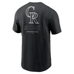 Black Colorado Rockies Nike 2024 MLB World Tour Mexico City Series T-Shirt