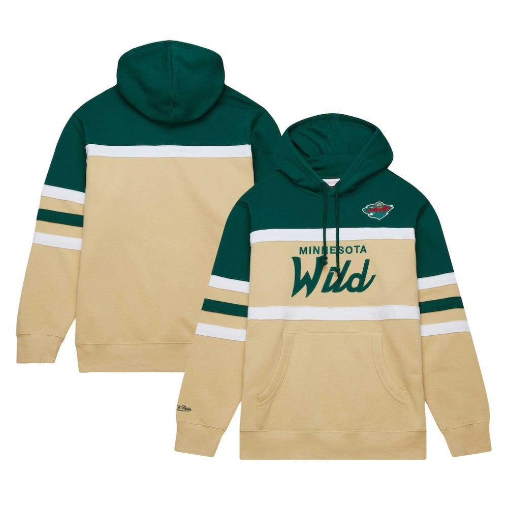 NHL Minnesota Wild Mitchell & Ness Head Coach Pullover Hoodie