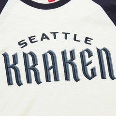 NHL Seattle Kraken Mitchell & Ness Legendary Slub Vintage Raglan Long Sleeve T-Shirt