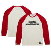 NHL Chicago Blackhawks Mitchell & Ness Legendary Slub Vintage Raglan Long Sleeve T-Shirt