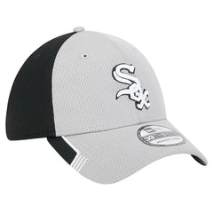 Gray/Black Chicago White Sox New Era Visor Trim 39THIRTY Flex Hat
