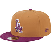 Brown/Purple Los Angeles Dodgers New Era Color Pack Two-Tone 9FIFTY Snapback Hat