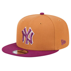 Brown/Purple New York Yankees New Era Color Pack Two-Tone 9FIFTY Snapback Hat
