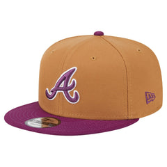 Brown/Purple Atlanta Braves New Era Color Pack Two-Tone 9FIFTY Snapback Hat