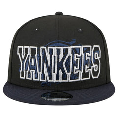 Black New York Yankees New Era Splatter 9FIFTY Snapback Hat