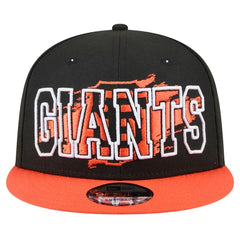Black San Francisco Giants New Era Splatter 9FIFTY Snapback Hat
