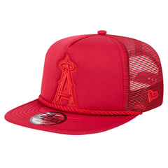 Red Los Angeles Angels New Era Tone Foam Meshback Golfer Snapback Hat