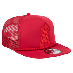 Red Los Angeles Angels New Era Tone Foam Meshback Golfer Snapback Hat
