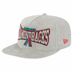 New Era Arizona Diamondbacks Gray Corduroy Golfer Snapback Hat