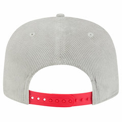 New Era Chicago Cubs Gray Corduroy Golfer Snapback Hat