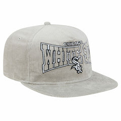 New Era Chicago White Sox Gray Corduroy Golfer Snapback Hat