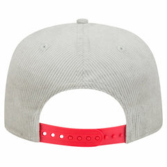 New Era Cincinnati Reds Gray Corduroy Golfer Snapback Hat