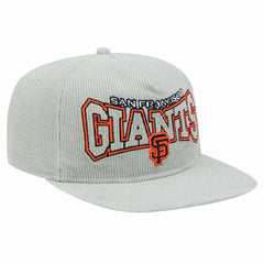 New Era San Francisco Giants Gray Corduroy Golfer Snapback Hat