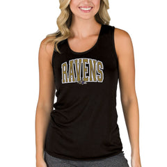 Concepts Sport Women's Marathon Racer Back Tank Top - Baltimore Ravens Tops