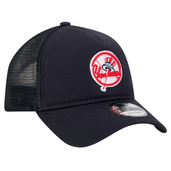 Navy New York Yankees New Era 9FORTY A-Frame Trucker Adjustable Hat