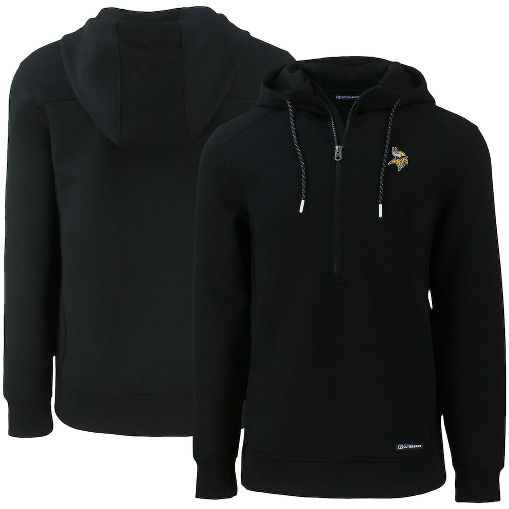 Cutter & Buck Primary Mark Roam Eco Recycled Half-Zip Pullover Hoodie - Minnesota Vikings Hoodies