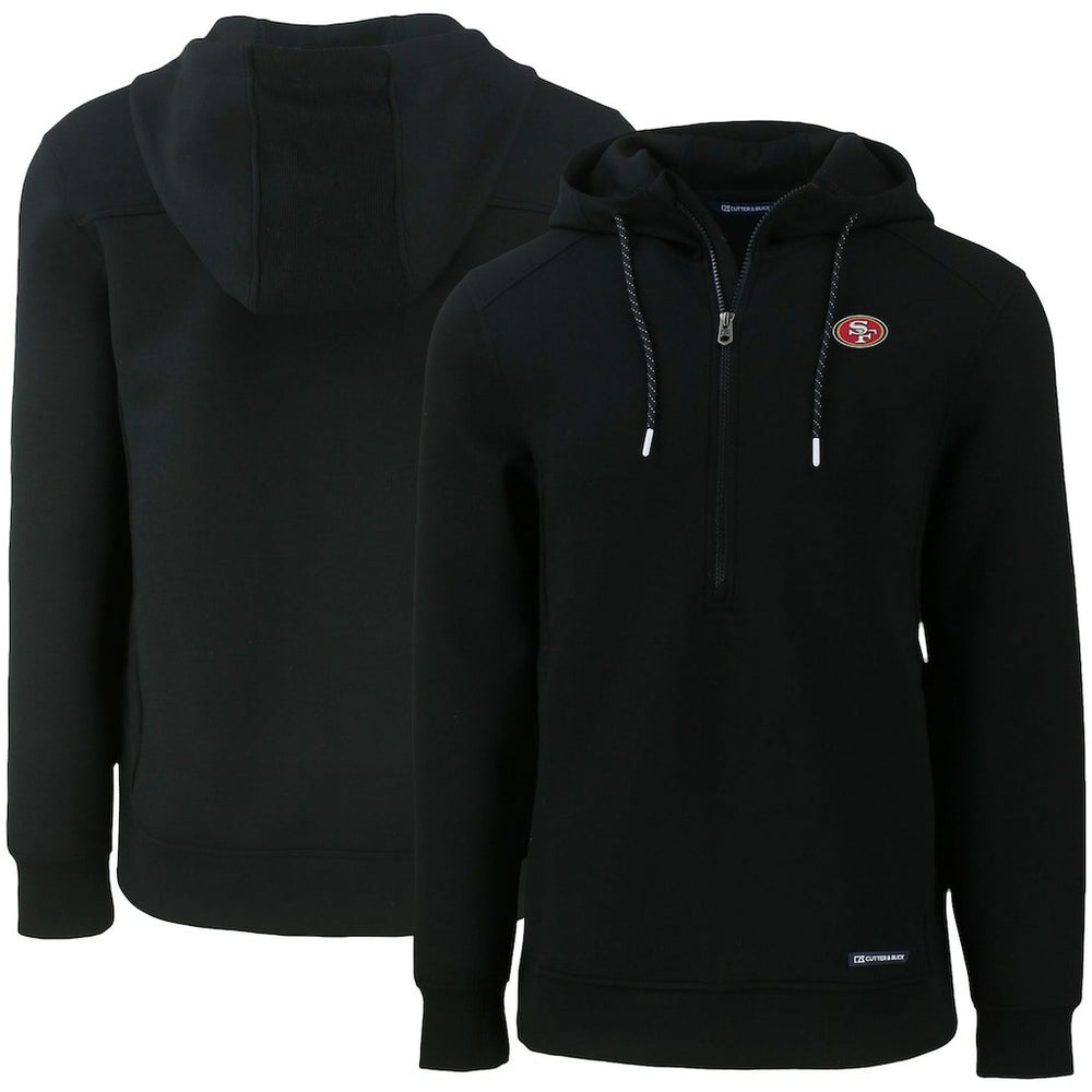 Cutter & Buck Primary Mark Roam Eco Recycled Half-Zip Pullover Hoodie - San Francisco 49ers Hoodies