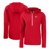 Cutter & Buck Women's Primary Mark Daybreak Eco Recycled Half-Zip Hoodie - Kansas City Chiefs Hoodies