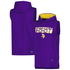 MSX by Michael Strahan Captain Sleeveless Hoodie T-Shirt - Minnesota Vikings Hoodies