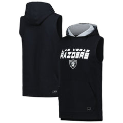 MSX by Michael Strahan Captain Sleeveless Hoodie T-Shirt - Las Vegas Raiders Hoodies