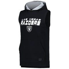 MSX by Michael Strahan Captain Sleeveless Hoodie T-Shirt - Las Vegas Raiders Hoodies