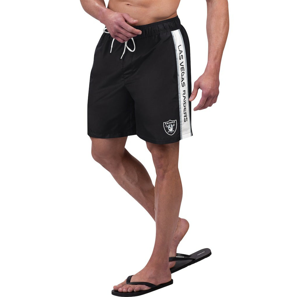 G-III Sports by Carl Banks Streamline Volley Swim Shorts - Las Vegas Raiders Shorts