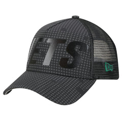 Throwback Midnight Ink Tonal Text A-Frame Trucker 9FORTY Adjustable Hat - New York Jets Hats