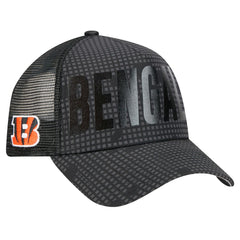 Midnight Ink Tonal Text A-Frame Trucker 9FORTY Adjustable Hat - Cincinnati Bengals Hats