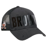 Throwback Midnight Ink Tonal Text A-Frame Trucker 9FORTY Adjustable Hat - Cleveland Browns Hats