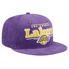 New Era Los Angeles Lakers Throwback Display Corduroy 9FIFTY Snapback Hat