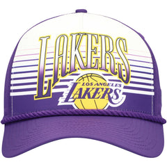 New Era Los Angeles Lakers Purple Throwback Gradient A-Frame 9FORTY Adjustable Hat