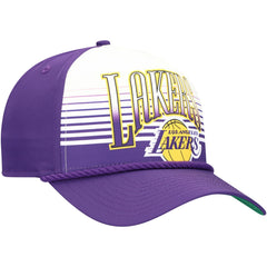 New Era Los Angeles Lakers Purple Throwback Gradient A-Frame 9FORTY Adjustable Hat