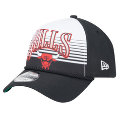 New Era Chicago Bulls Black Throwback Gradient A-Frame 9FORTY Adjustable Hat