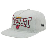 New Era Miami Heat Throwback Corduroy Golfer Snapback Hat