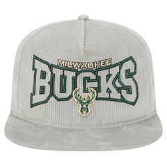 New Era Milwaukee Bucks Throwback Corduroy Golfer Snapback Hat