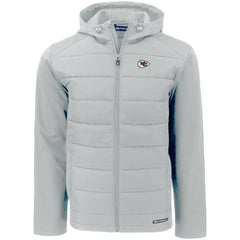 Cutter & Buck Evoke PrimaLoft Hybrid Eco Softshell Recycled Full-Zip Hooded Jacket - Kansas City Chiefs Jackets