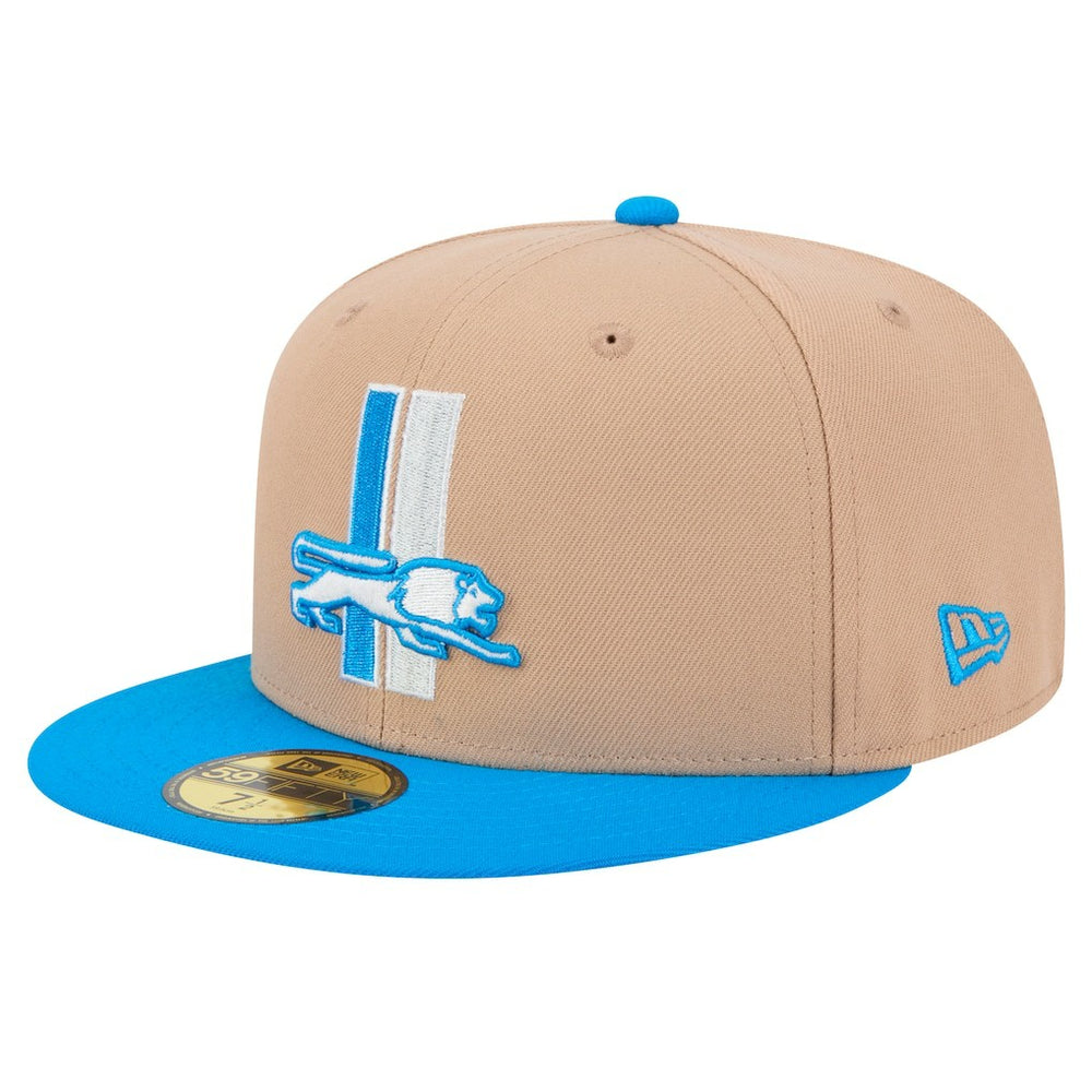 Throwback Logo Main 59FIFTY Fitted Hat - Detroit Lions Hats