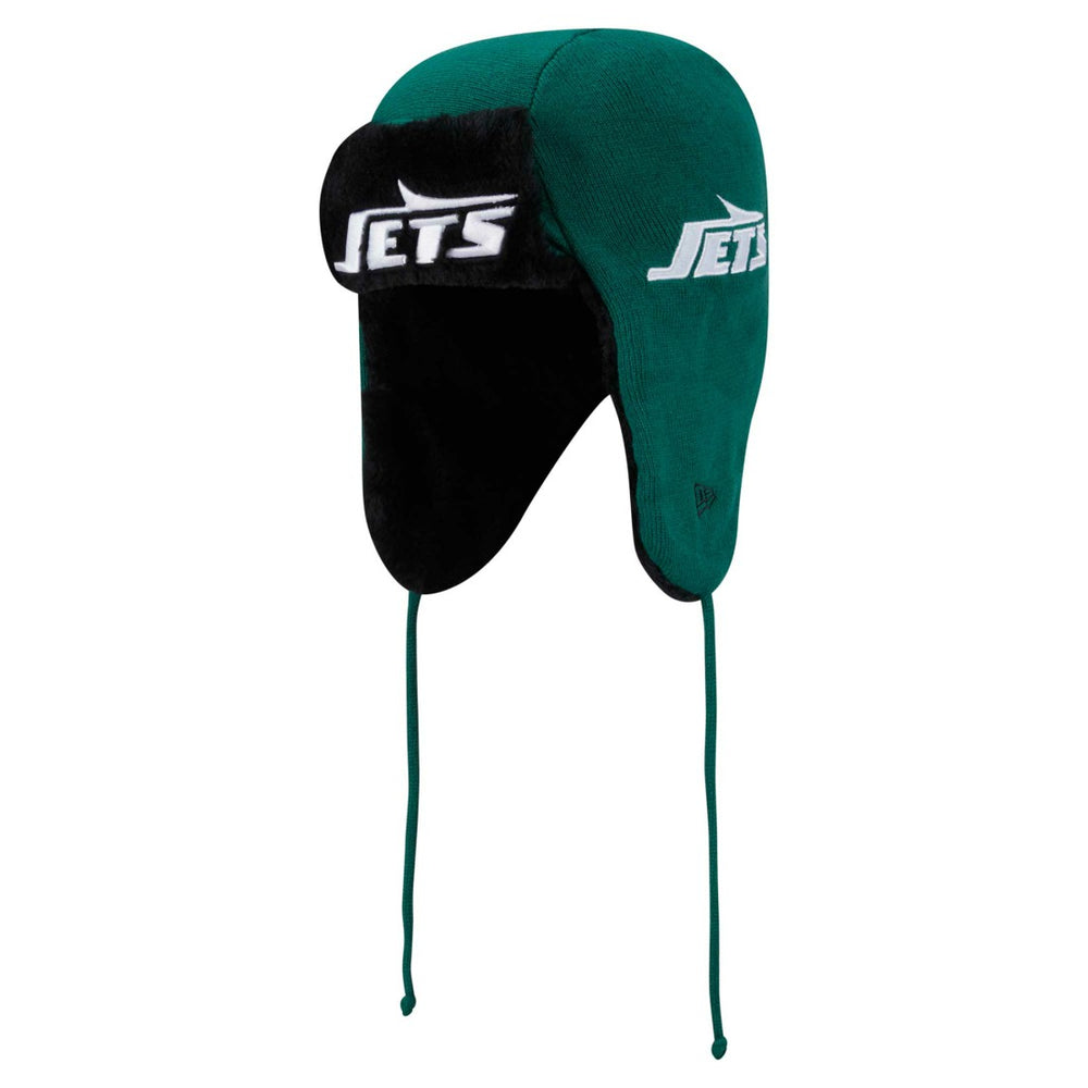 Helmet Head Trapper Knit Hat - New York Jets Hats