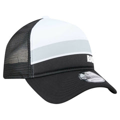 Youth Sport Night Color Block 9FORTY A-Frame Trucker Adjustable Hat - Las Vegas Raiders Hats