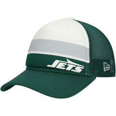 Youth Sport Night Color Block 9FORTY A-Frame Trucker Adjustable Hat - New York Jets Hats