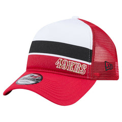 Preschool Sport Night Color Block 9FORTY A-Frame Trucker Adjustable Hat - San Francisco 49ers Hats