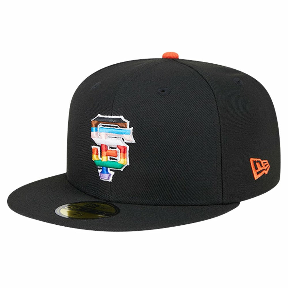 Black San Francisco Giants New Era 2024 Pride On Field 59FIFTY Fitted Hat