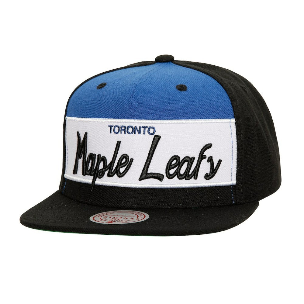 NHL Toronto Maple Leafs Mitchell & Ness Retro Script Colorblock Snapback Hat