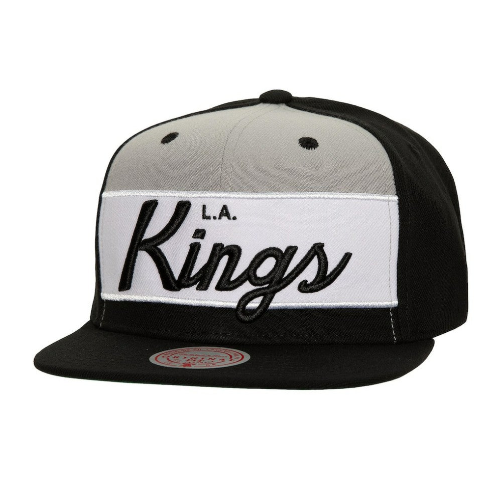 NHL Los Angeles Kings Mitchell & Ness Retro Script Colorblock Snapback Hat
