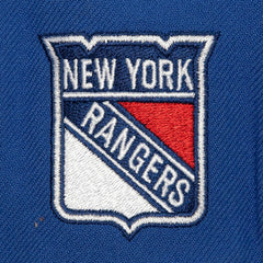 NHL New York Rangers Mitchell & Ness Retro Script Colorblock Snapback Hat