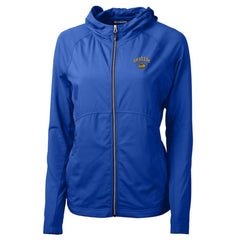 Blue Seattle Mariners Cutter & Buck Women's City Connect Adapt Eco Knit Hybrid Recycled Full-Zip Hooded Jacket